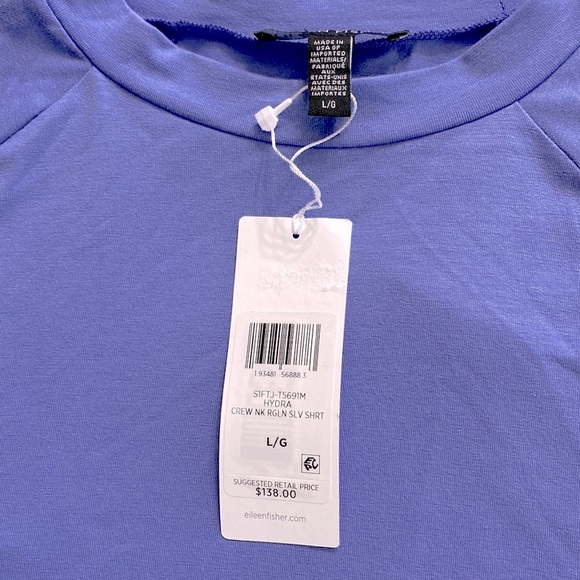 NWT EILEEN FISHER Crew Neck
Raglan Sleeve Shirt - Picture 8 of 8